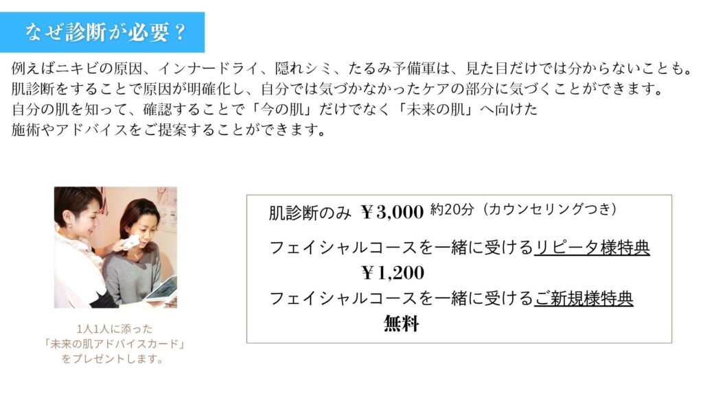 肌診断料金